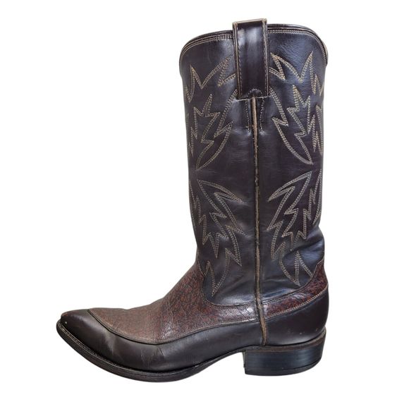 Justin‎ Vintage Exotic Caribou Cowboy Boots Women\'s Size 7D main image 12
